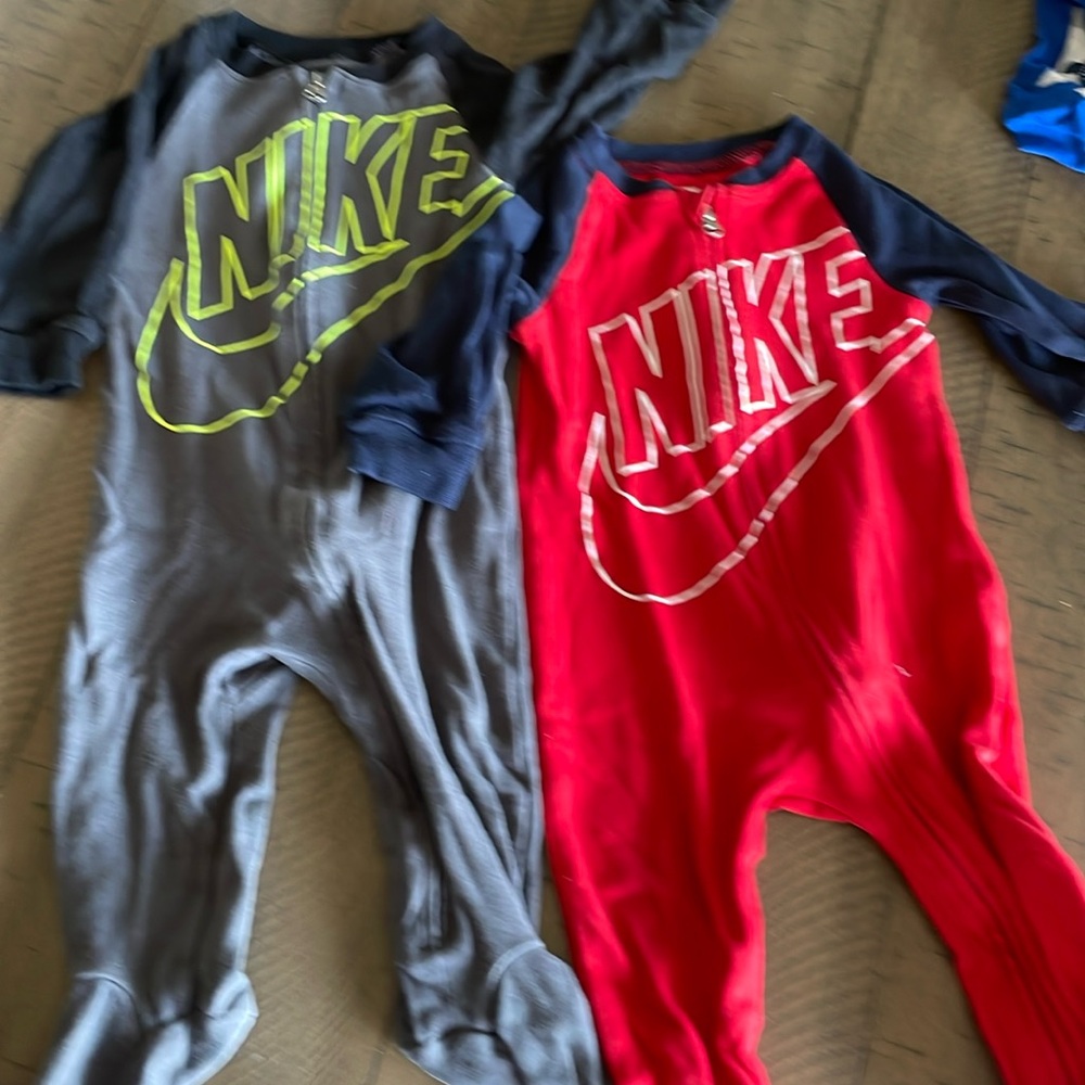 Bundle NIKE deal! 2 baby pajamas both 9 months!